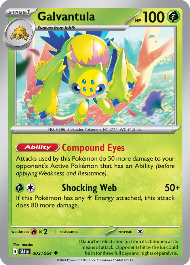 Pokemon | Galvantula (002/064) [Scarlet & Violet: Shrouded Fable] | The Nerd Merchant