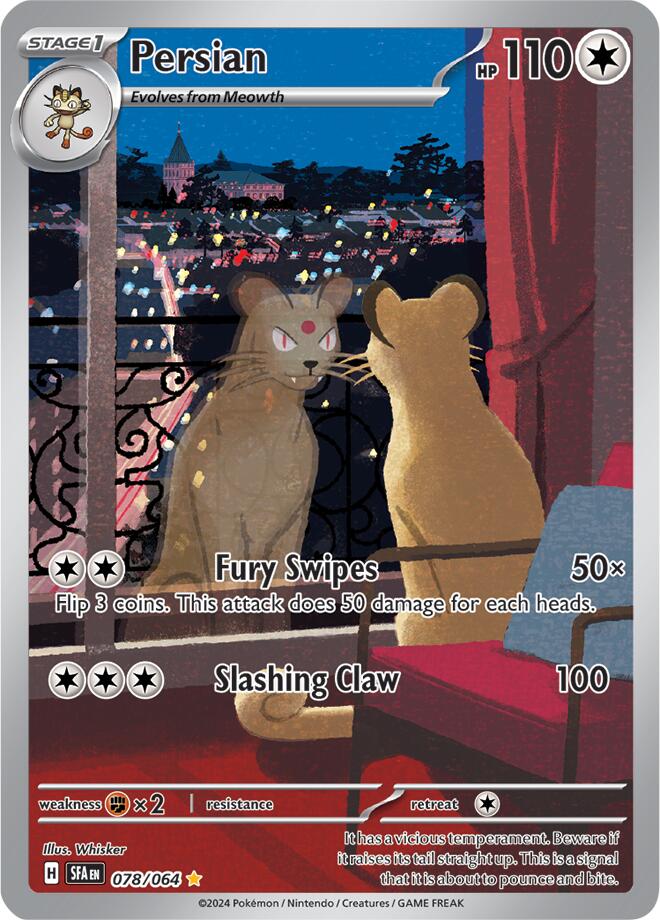 Pokemon | Persian (078/064) [Scarlet & Violet: Shrouded Fable] | The Nerd Merchant