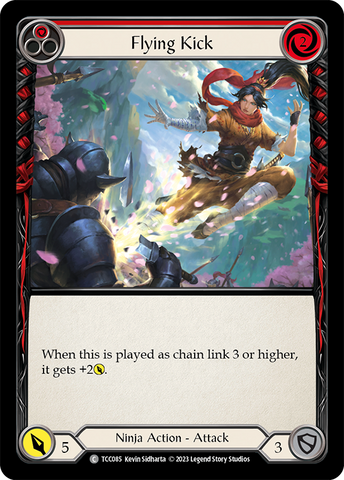Flesh and Blood TCG | Flying Kick (Red) [TCC085] (Round the Table: TCC x LSS) | The Nerd Merchant