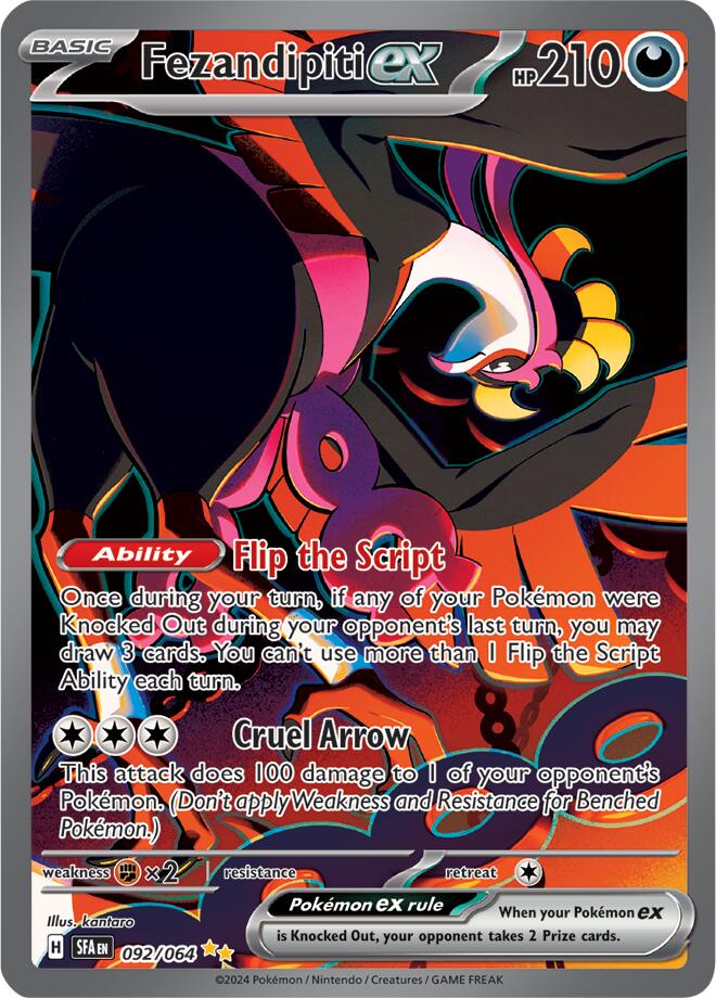 Pokemon | Fezandipiti ex (092/064) [Scarlet & Violet: Shrouded Fable] | The Nerd Merchant