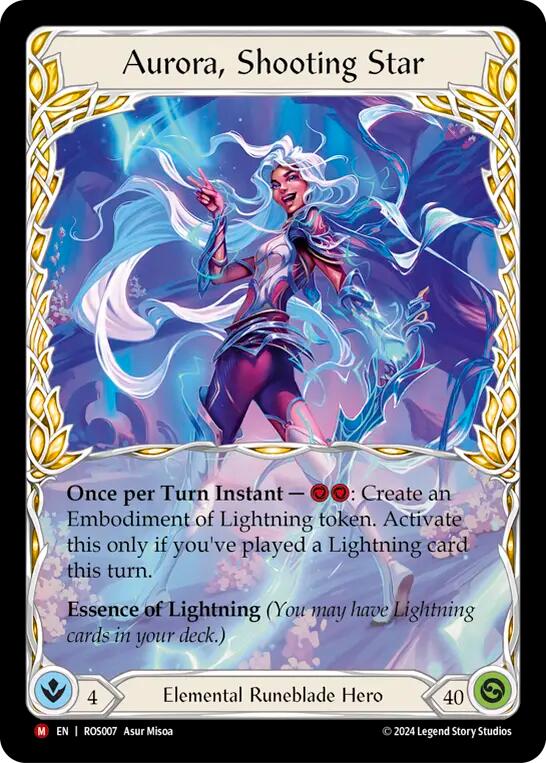 Flesh and Blood TCG | Aurora, Shooting Star [ROS007] (Rosetta) | The Nerd Merchant