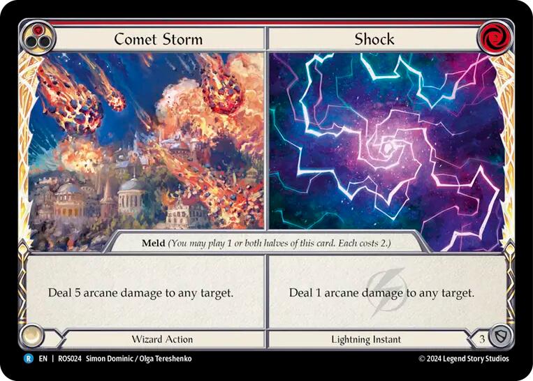 Flesh and Blood TCG | Comet Storm // Shock [ROS024] (Rosetta) | The Nerd Merchant