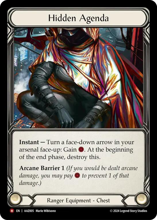 Flesh and Blood TCG | Hidden Agenda [AAZ005] (Armory Deck: Azalea)  Rainbow Foil | The Nerd Merchant
