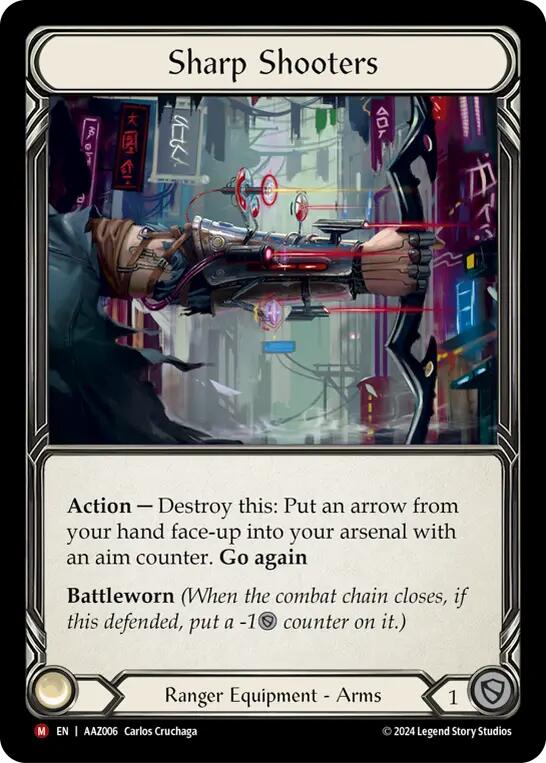 Flesh and Blood TCG | Sharp Shooters [AAZ006] (Armory Deck: Azalea)  Rainbow Foil | The Nerd Merchant