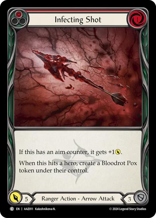 Flesh and Blood TCG | Infecting Shot (Red) [AAZ011] (Armory Deck: Azalea) | The Nerd Merchant