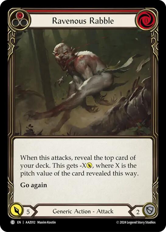 Flesh and Blood TCG | Ravenous Rabble (Red) [AAZ012] (Armory Deck: Azalea) | The Nerd Merchant
