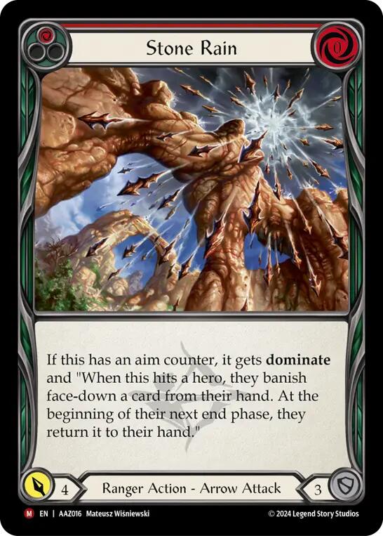 Flesh and Blood TCG | Stone Rain [AAZ016] (Armory Deck: Azalea) | The Nerd Merchant