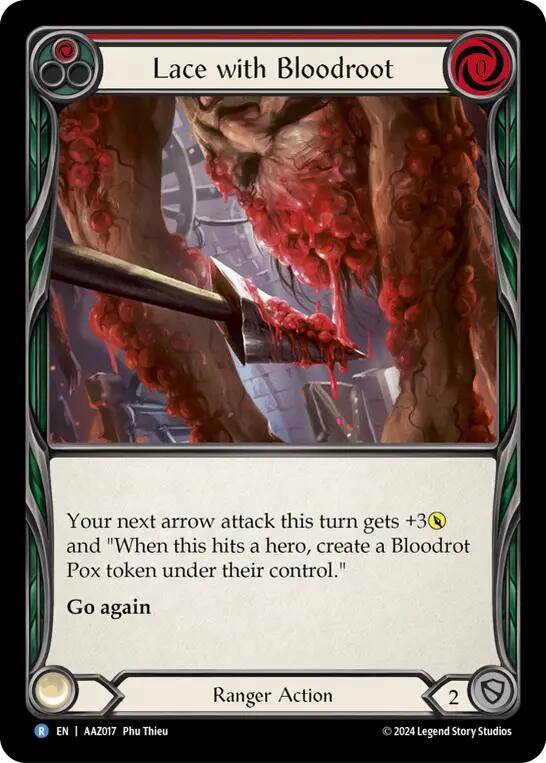 Flesh and Blood TCG | Lace with Bloodrot [AAZ017] (Armory Deck: Azalea) | The Nerd Merchant