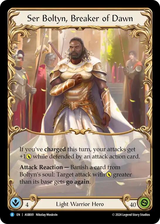 Flesh and Blood TCG | Ser Boltyn, Breaker of Dawn [ASB001] (Armory Deck: Boltyn) | The Nerd Merchant