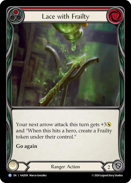 Flesh and Blood TCG | Lace with Frailty [AAZ018] (Armory Deck: Azalea) | The Nerd Merchant