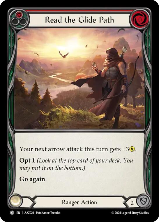 Flesh and Blood TCG | Read the Glide Path (Red) [AAZ021] (Armory Deck: Azalea) | The Nerd Merchant