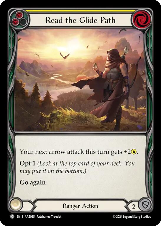 Flesh and Blood TCG | Read the Glide Path (Yellow) [AAZ025] (Armory Deck: Azalea) | The Nerd Merchant