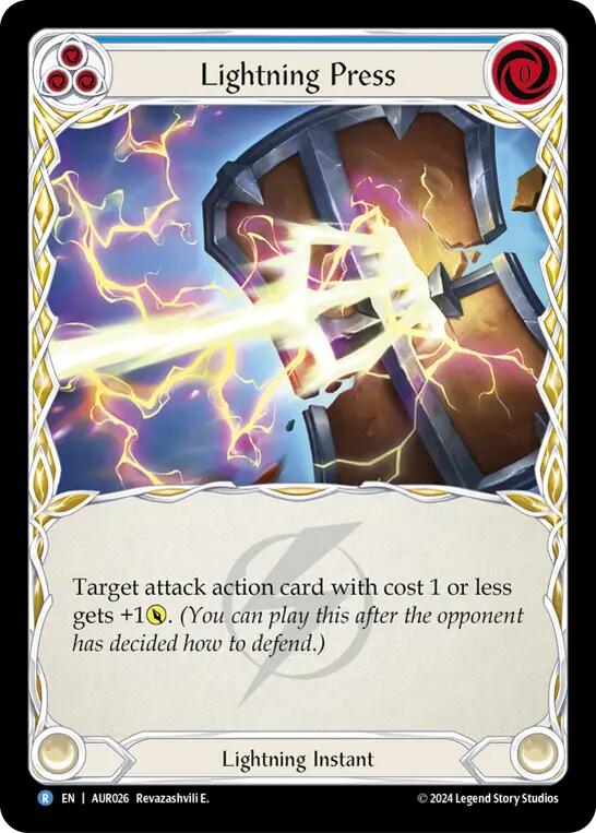 Flesh and Blood TCG | Lightning Press [AUR026] (1st Strike) | The Nerd Merchant