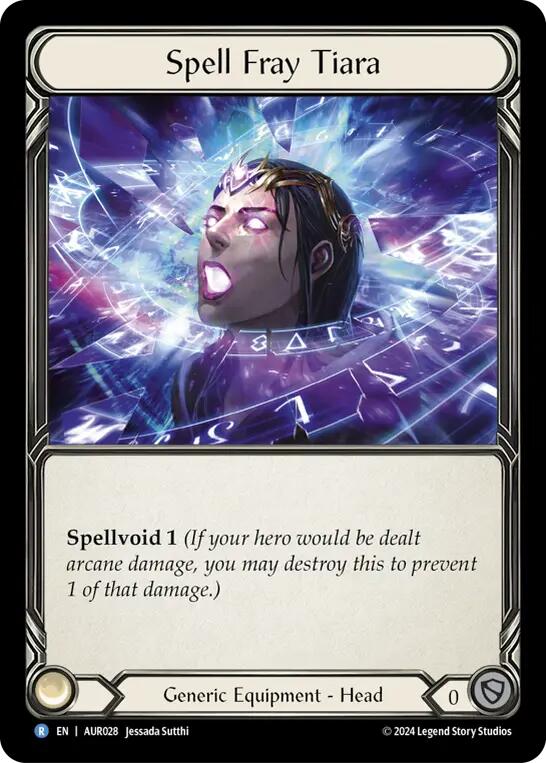 Flesh and Blood TCG | Spell Fray Tiara [AUR028] (1st Strike) | The Nerd Merchant