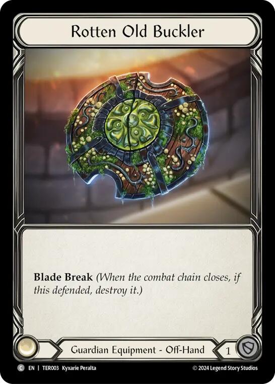 Flesh and Blood TCG | Rotten Old Buckler [TER003] (1st Strike) | The Nerd Merchant