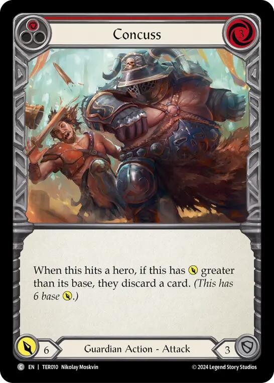 Flesh and Blood TCG | Concuss (Red) [TER010] (1st Strike) | The Nerd Merchant