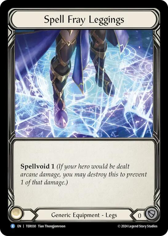 Flesh and Blood TCG | Spell Fray Leggings [TER030] (1st Strike) | The Nerd Merchant