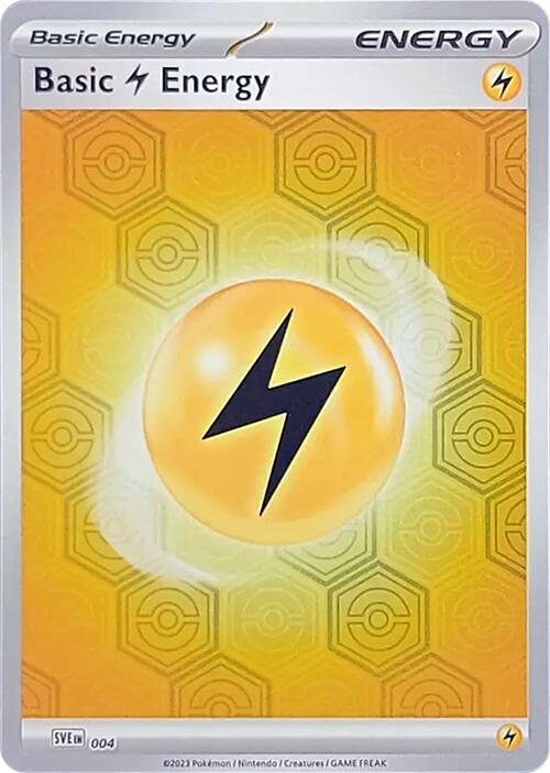 Pokemon | Basic Lightning Energy (004) [Scarlet & Violet: Shrouded Fable] | The Nerd Merchant