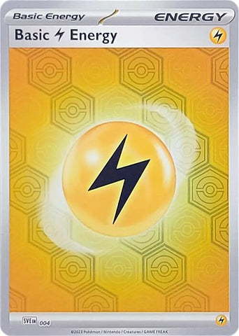 Pokemon | Basic Lightning Energy (004) [Scarlet & Violet: Shrouded Fable] | The Nerd Merchant