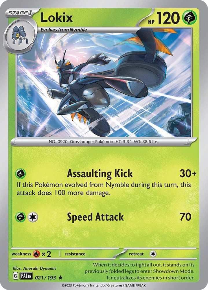 Pokemon | Lokix (021/193) (Theme Deck Exclusive) [Scarlet & Violet: Paldea Evolved] | The Nerd Merchant