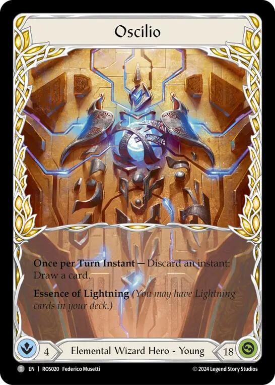 Flesh and Blood TCG | Oscilio [ROS020] (Rosetta) | The Nerd Merchant