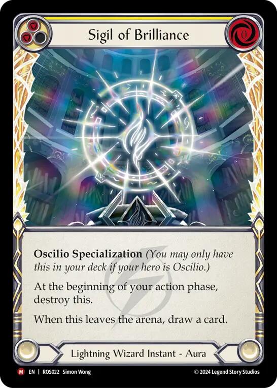 Flesh and Blood TCG | Sigil of Brilliance [ROS022] (Rosetta) | The Nerd Merchant