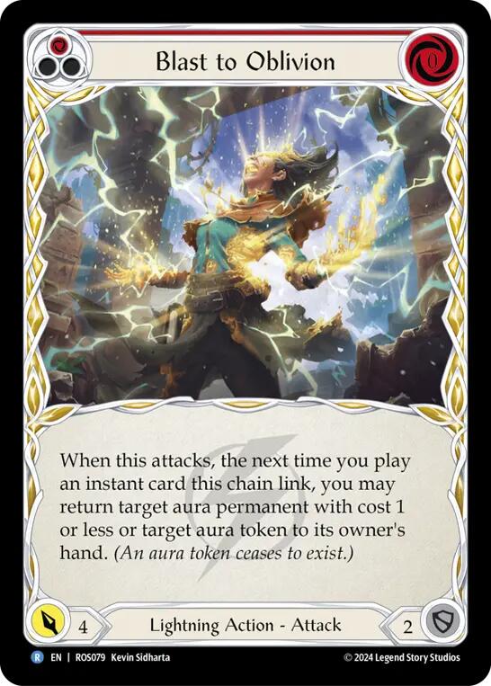 Flesh and Blood TCG | Blast to Oblivion (Red) [ROS079] (Rosetta) | The Nerd Merchant
