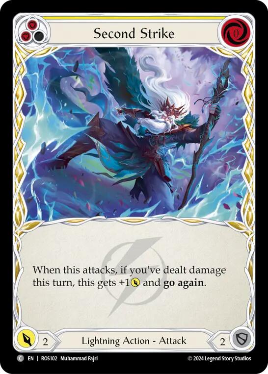 Flesh and Blood TCG | Second Strike (Yellow) [ROS102] (Rosetta) | The Nerd Merchant