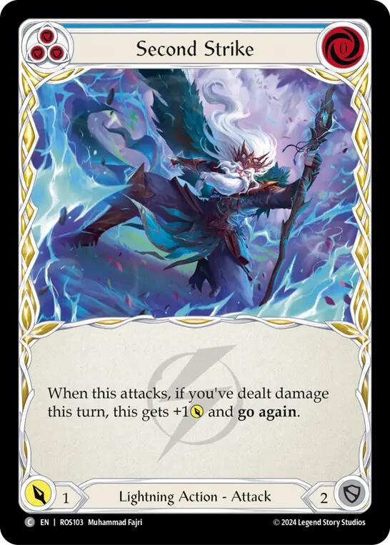 Flesh and Blood TCG | Second Strike (Blue) [ROS103] (Rosetta) | The Nerd Merchant