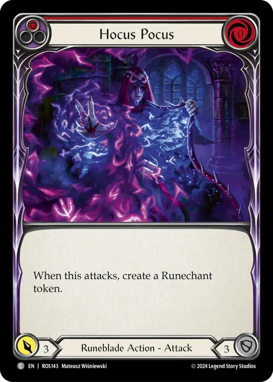 Flesh and Blood TCG | Hocus Pocus (Red) [ROS143] (Rosetta) | The Nerd Merchant