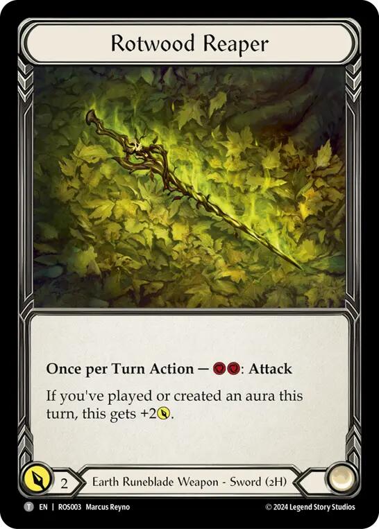 Flesh and Blood TCG | Rotwood Reaper // Staff of Verdant Shoots [ROS003] (Rosetta) | The Nerd Merchant