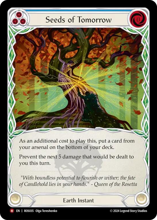 Flesh and Blood TCG | Seeds of Tomorrow [ROS035] (Rosetta)  Rainbow Foil | The Nerd Merchant