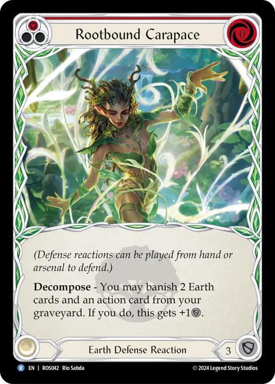 Flesh and Blood TCG | Rootbound Carapace (Red) [ROS042] (Rosetta) | The Nerd Merchant