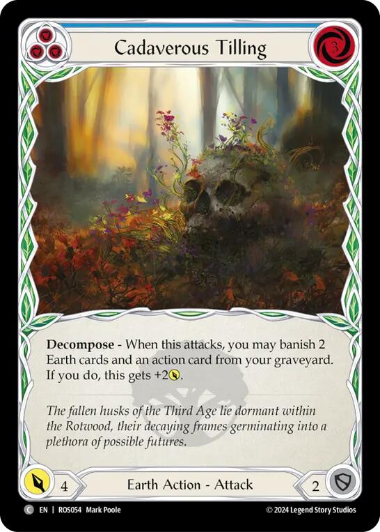 Flesh and Blood TCG | Cadaverous Tilling (Blue) [ROS054] (Rosetta) | The Nerd Merchant
