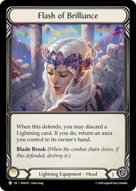 Flesh and Blood TCG | Flash of Brilliance [ROS072] (Rosetta)  Cold Foil | The Nerd Merchant