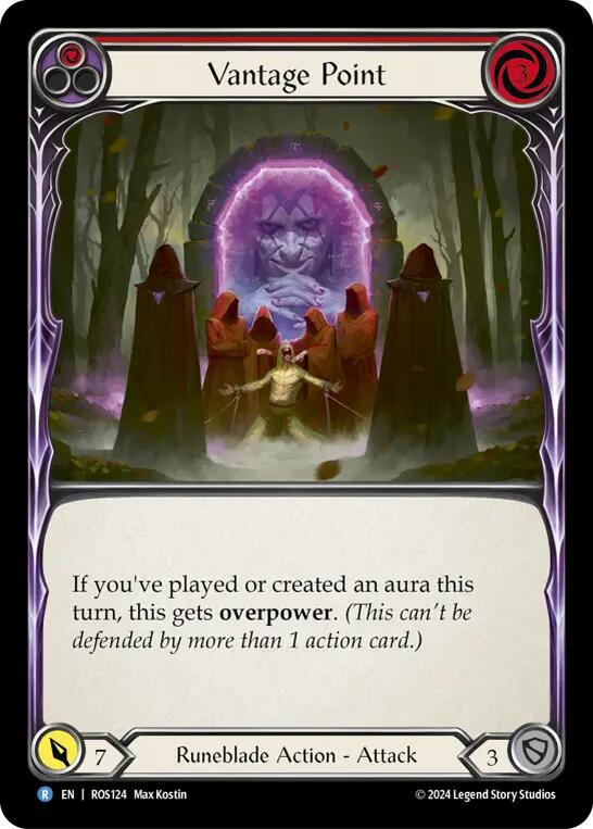 Flesh and Blood TCG | Vantage Point (Red) [ROS124] (Rosetta)  Rainbow Foil | The Nerd Merchant