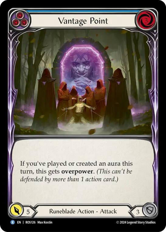 Flesh and Blood TCG | Vantage Point (Blue) [ROS126] (Rosetta)  Rainbow Foil | The Nerd Merchant