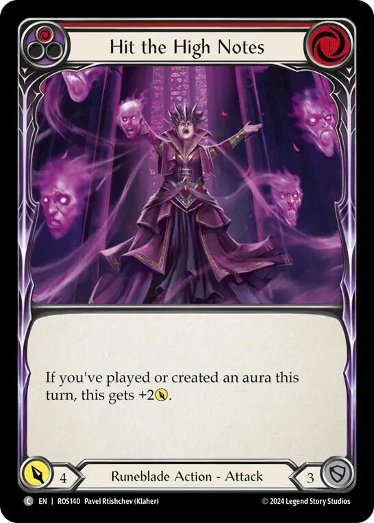 Flesh and Blood TCG | Hit the High Notes (Red) [ROS140] (Rosetta) | The Nerd Merchant