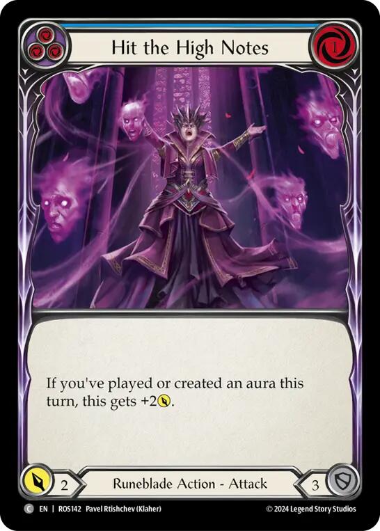 Flesh and Blood TCG | Hit the High Notes (Blue) [ROS142] (Rosetta) | The Nerd Merchant