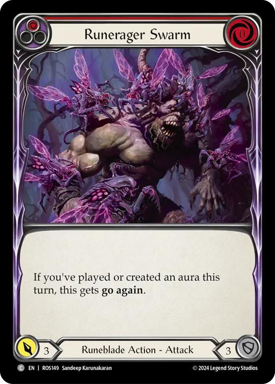 Flesh and Blood TCG | Runerager Swarm (Red) [ROS149] (Rosetta) | The Nerd Merchant