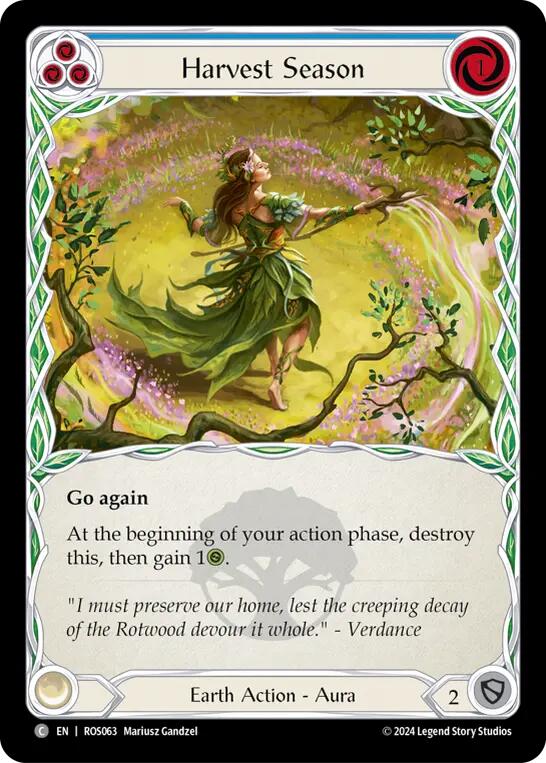 Flesh and Blood TCG | Harvest Season (Blue) [ROS063] (Rosetta) | The Nerd Merchant