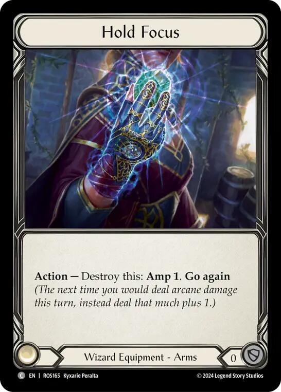 Flesh and Blood TCG | Hold Focus [ROS165] (Rosetta)  Cold Foil | The Nerd Merchant