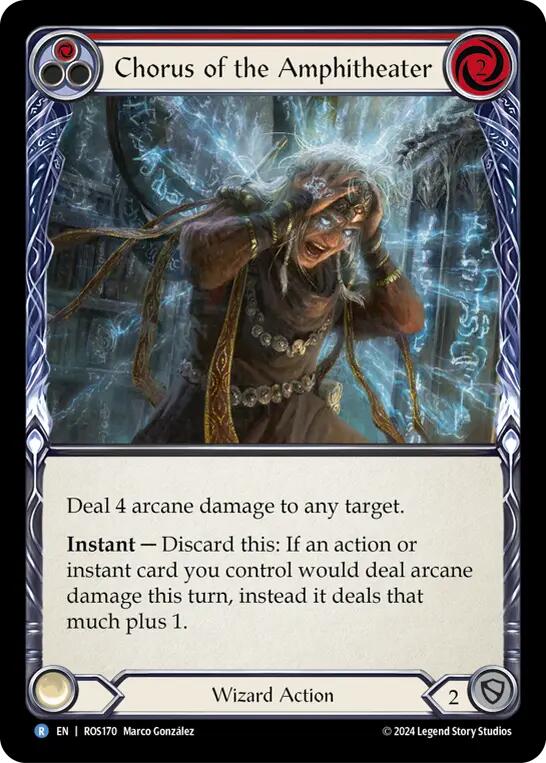 Flesh and Blood TCG | Chorus of the Amphitheater (Red) [ROS170] (Rosetta) | The Nerd Merchant