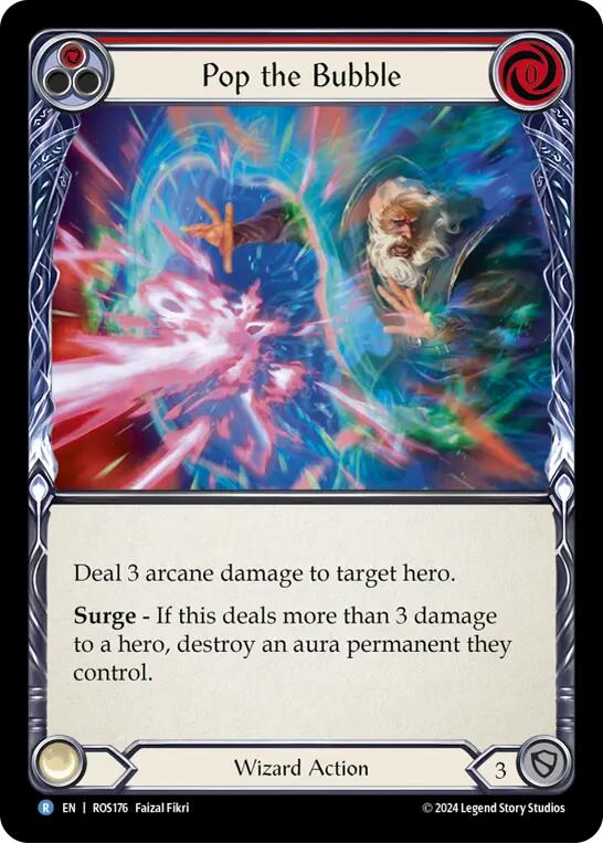 Flesh and Blood TCG | Pop the Bubble (Red) [ROS176] (Rosetta)  Rainbow Foil | The Nerd Merchant