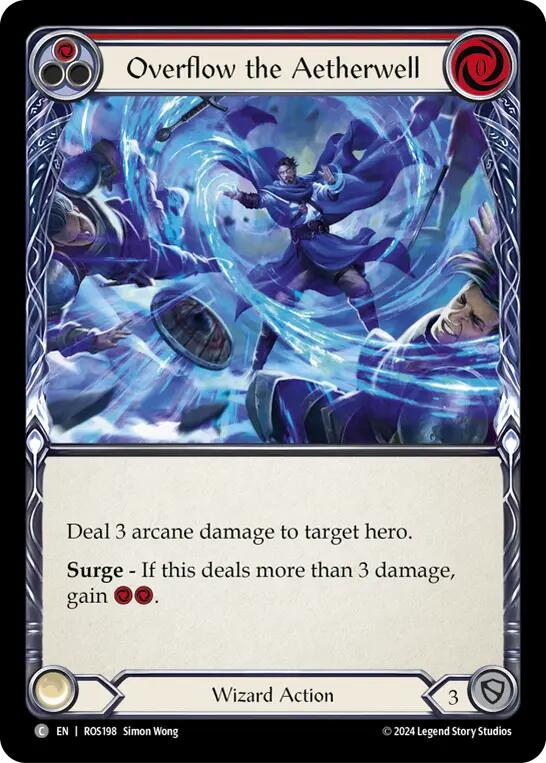 Flesh and Blood TCG | Overflow the Aetherwell (Red) [ROS198] (Rosetta) | The Nerd Merchant