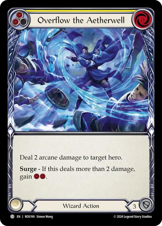 Flesh and Blood TCG | Overflow the Aetherwell (Yellow) [ROS199] (Rosetta) | The Nerd Merchant