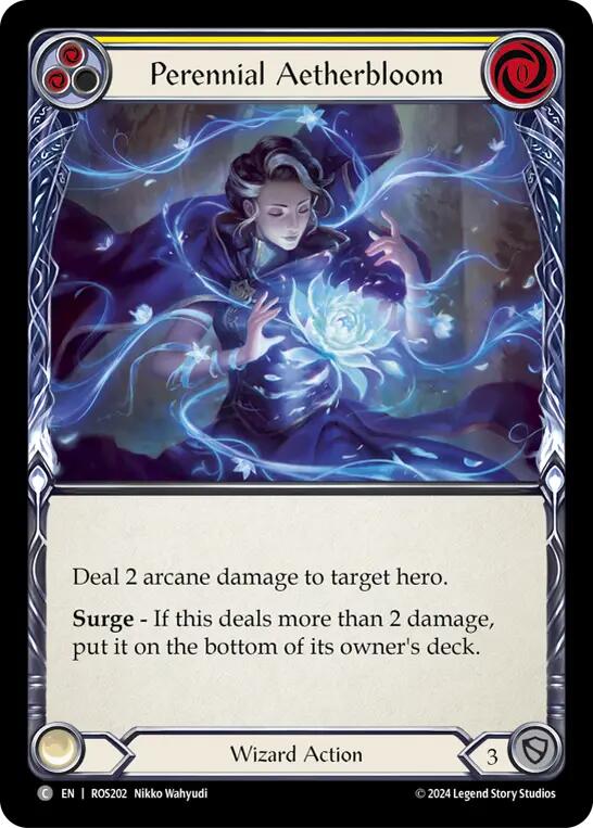 Flesh and Blood TCG | Perennial Aetherbloom (Yellow) [ROS202] (Rosetta) | The Nerd Merchant