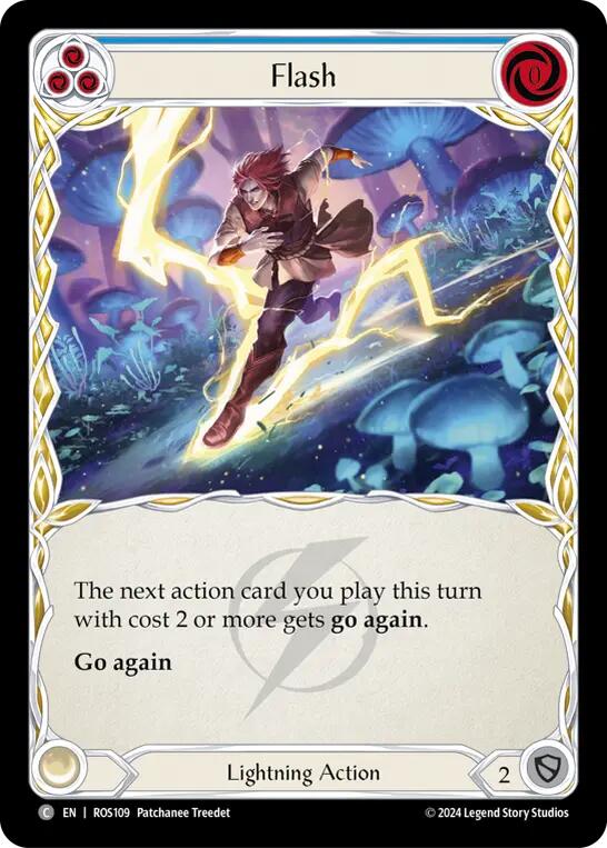 Flesh and Blood TCG | Flash (Blue) [ROS109] (Rosetta) | The Nerd Merchant