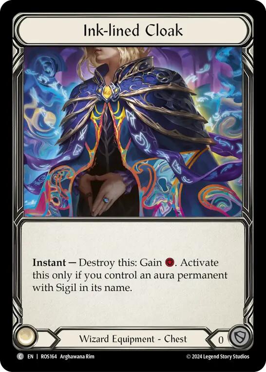 Flesh and Blood TCG | Ink-lined Cloak [ROS164] (Rosetta) | The Nerd Merchant
