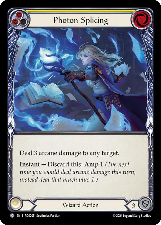 Flesh and Blood TCG | Photon Splicing (Yellow) [ROS205] (Rosetta) | The Nerd Merchant